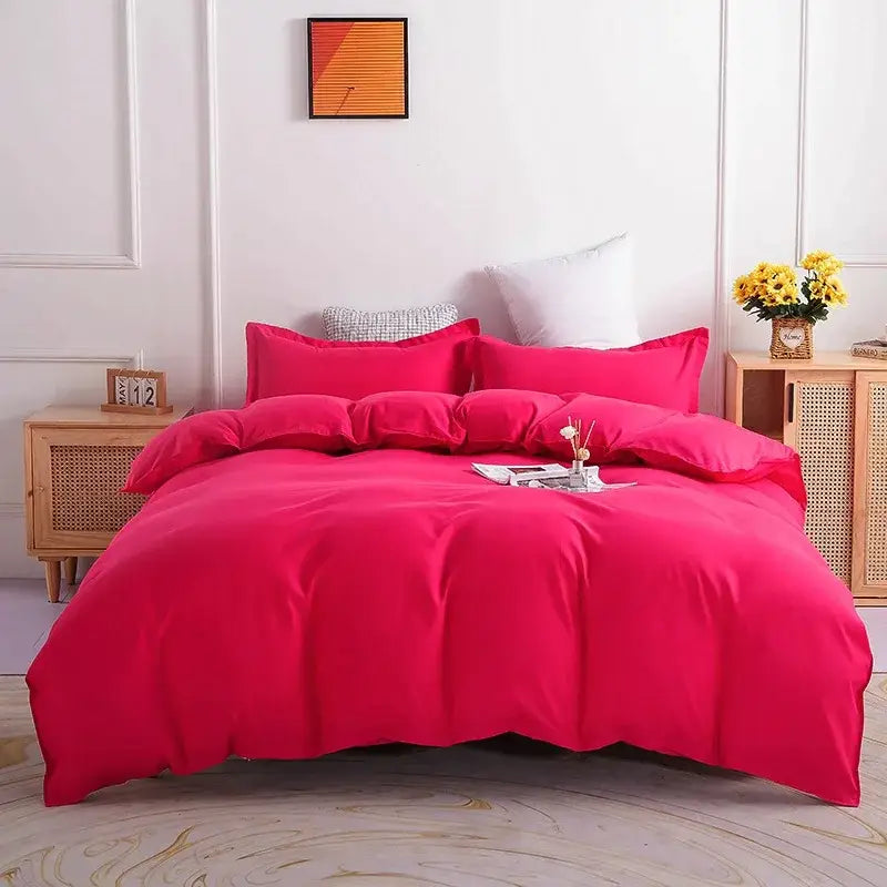 Luxury orange & gray duvet cover set bedroom bedding with blanket
