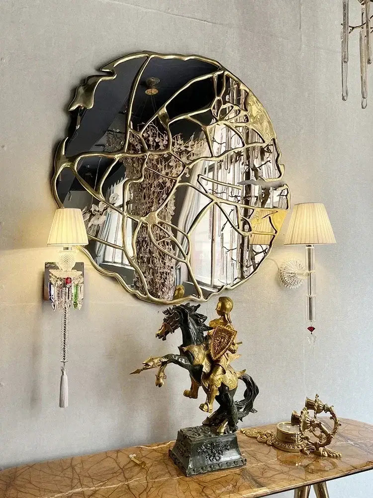 Luxury silver crystal wall lamp with pleated shades for bedroom