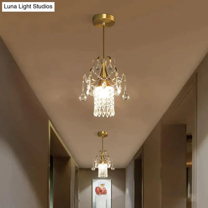 DecorBites™ Luxury Single Head Crystal Dining Room Pendant Light