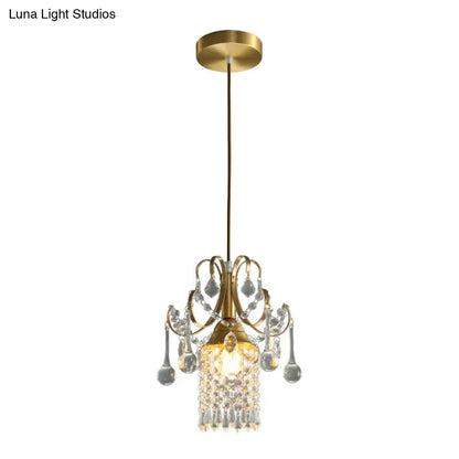 DecorBites™ Luxury Single Head Crystal Dining Room Pendant Light