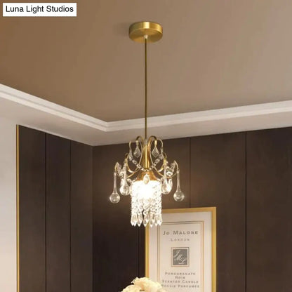 DecorBites™ Luxury Single Head Crystal Dining Room Pendant Light