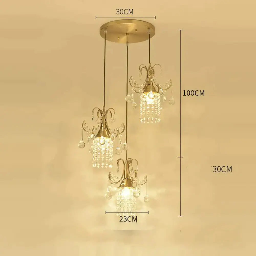 DecorBites™ Luxury Single Head Crystal Dining Room Pendant Light