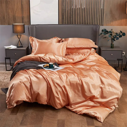 DecorBites™ Luxury Solid Color Bedding Set - Twin/King/Queen