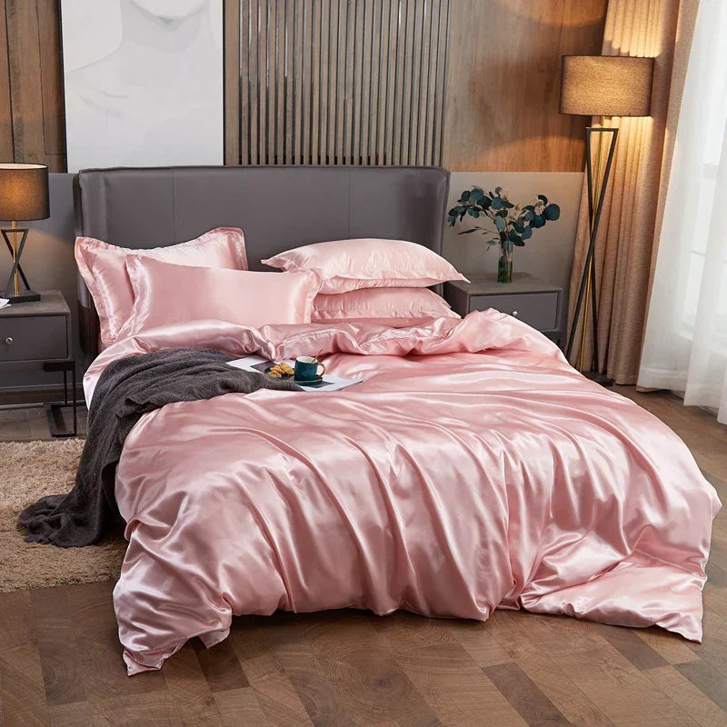 DecorBites™ Luxury Solid Color Bedding Set - Twin, Queen, King
