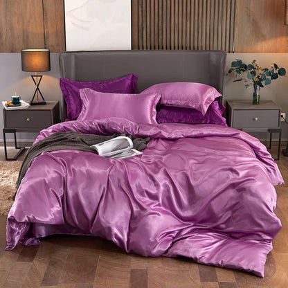 DecorBites™ Luxury Solid Color Bedding Set - Twin, Queen, King