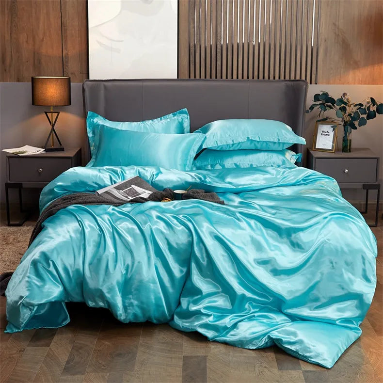 DecorBites™ Luxury Solid Color Bedding Set - Twin, Queen, King