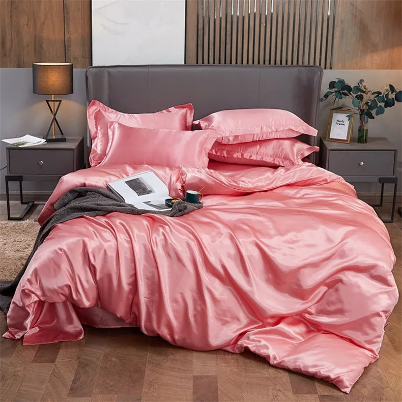 DecorBites™ Luxury Solid Color Bedding Set - Twin, Queen, King