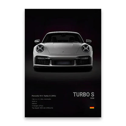 DecorBites™ Luxury Sports Car Canvas Wall Art