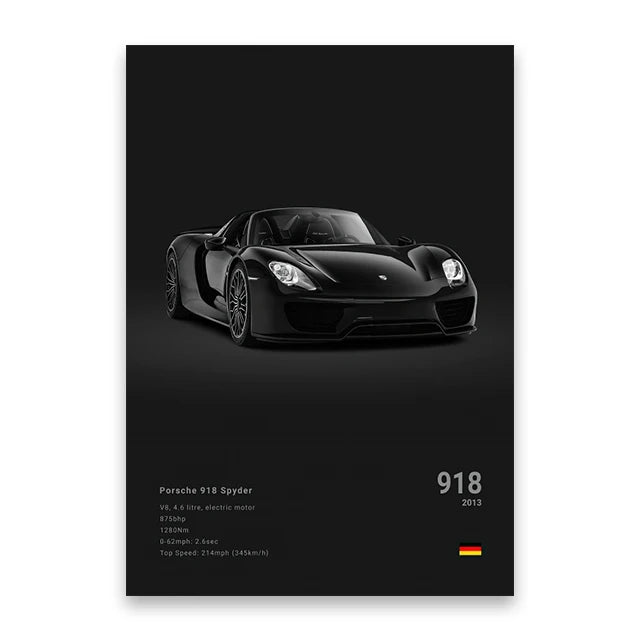 DecorBites™ Luxury Sports Car Canvas Wall Art