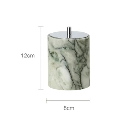 Luxury white and gold marble bathroom set emerald marble accents