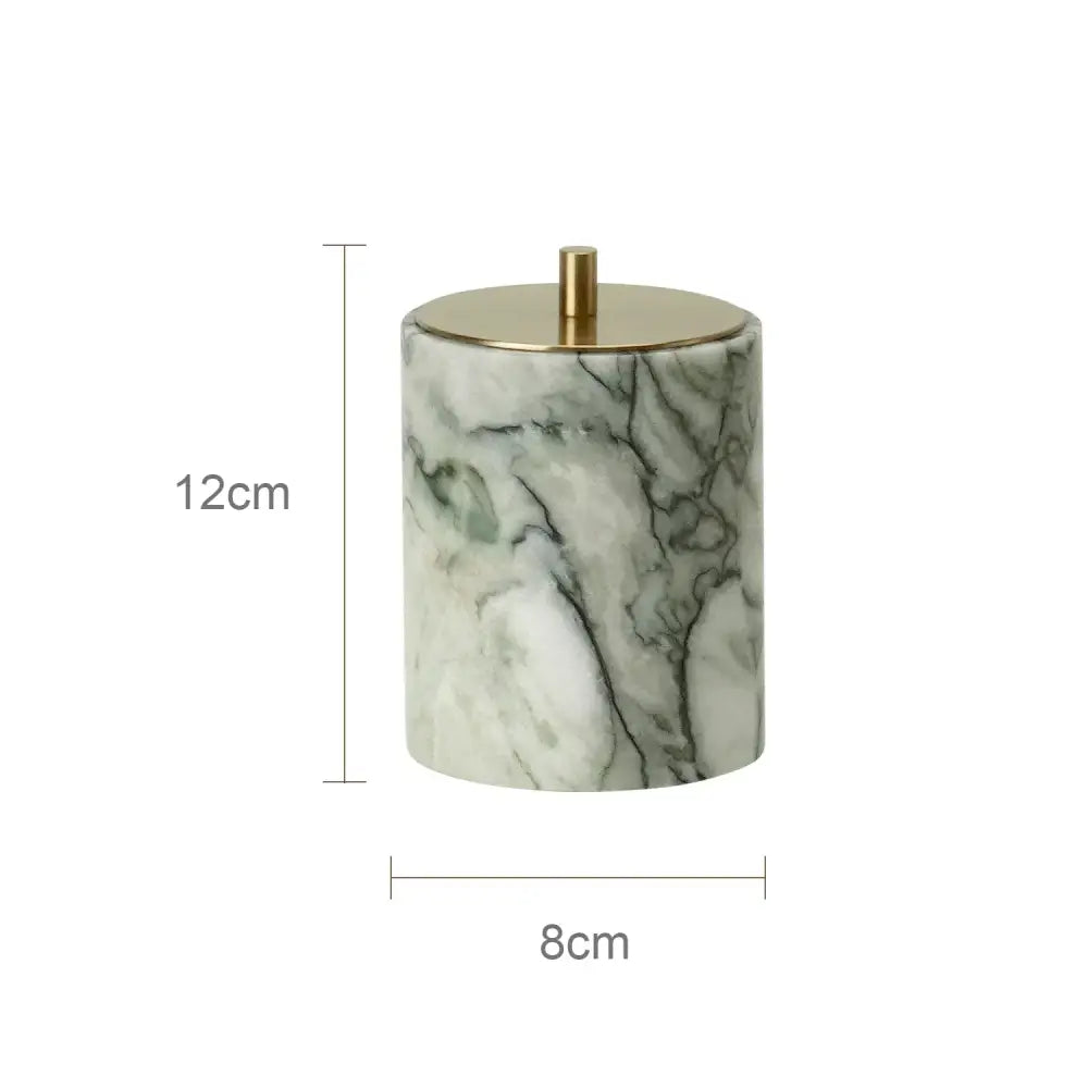 Luxury white and gold marble bathroom set emerald marble accents