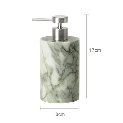 Luxury white and gold marble bathroom set emerald marble accents