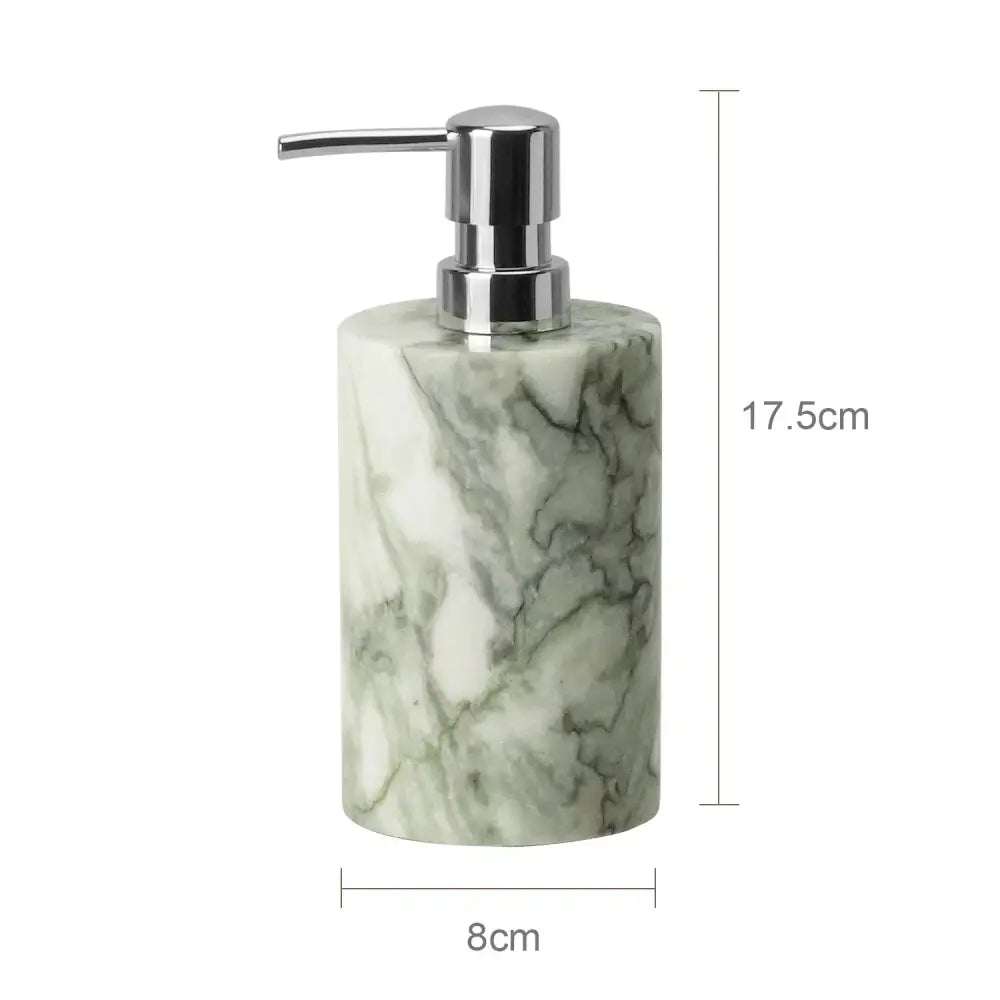 Luxury white and gold marble bathroom set emerald marble accents