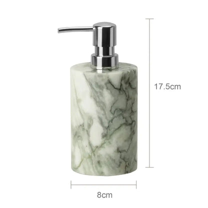 Luxury white and gold marble bathroom set emerald marble accents