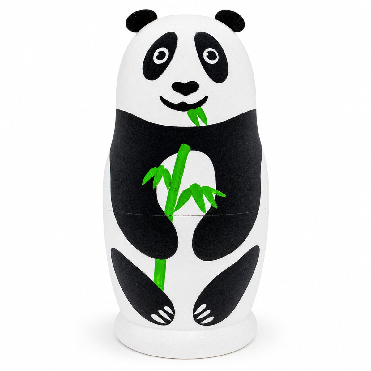 Set of 3 Panda Family Wooden Nesting Dolls