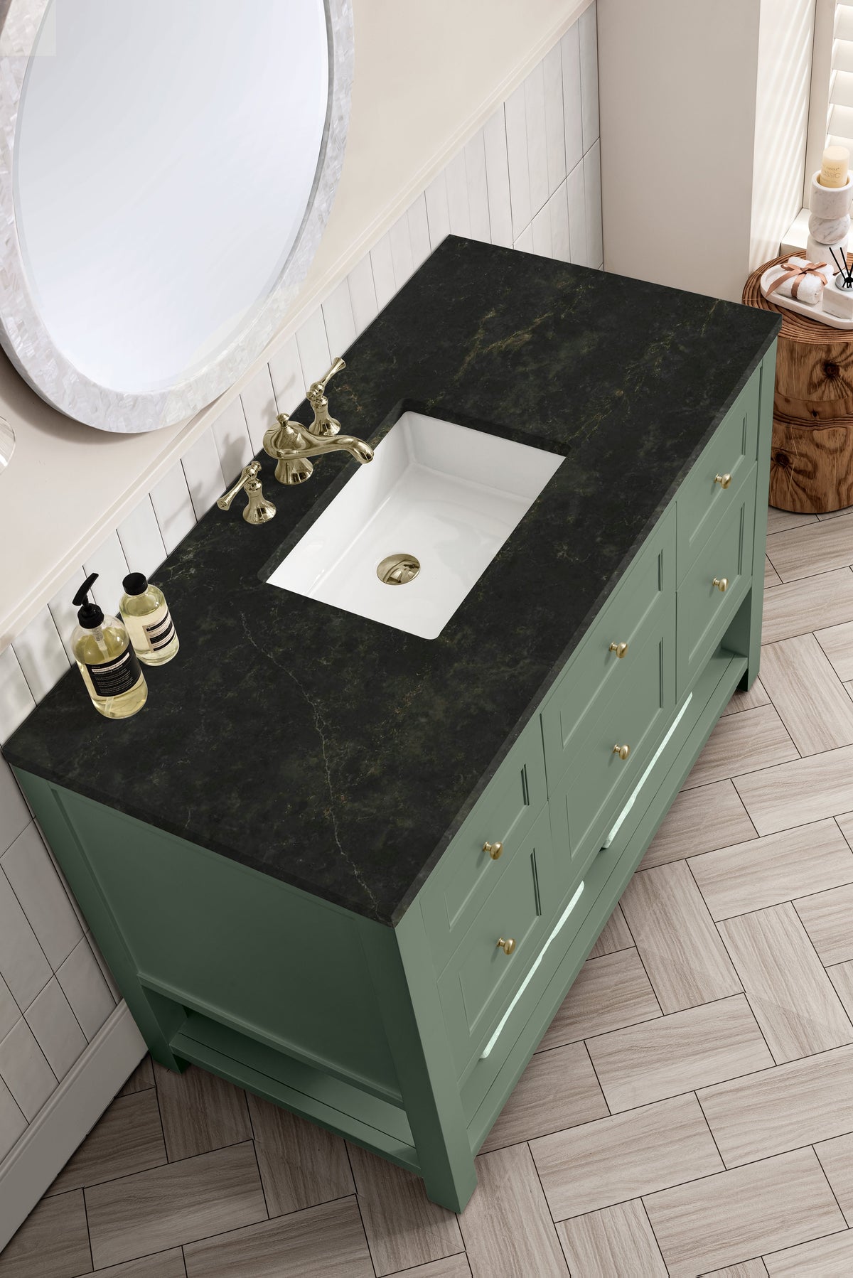James Martin Breckenridge 48" Single Bathroom Vanity, Smokey Celadon