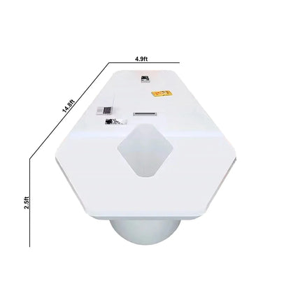 Vertix · Conference Room Table, Tapered Hexagon