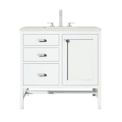 James Martin Addison 36" Single Bathroom Vanity, Glossy White