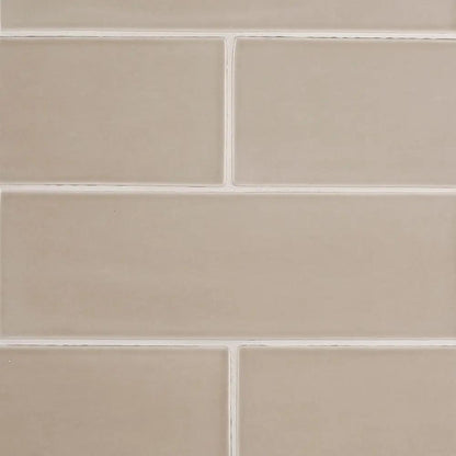 Acorn Glossy Subway Ceramic Tiles 4x12