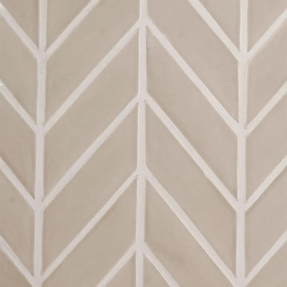 Acorn Glossy Chevron Ceramic Tiles 2x6