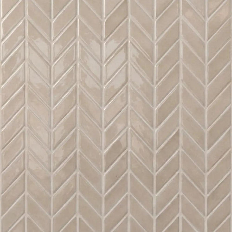 Acorn Glossy Chevron Ceramic Tiles 2x6