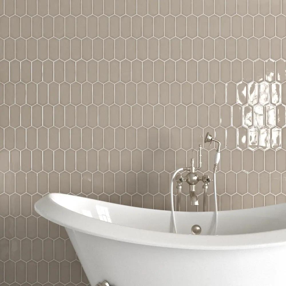 Acorn Glossy Picket Ceramic Tiles 3x6