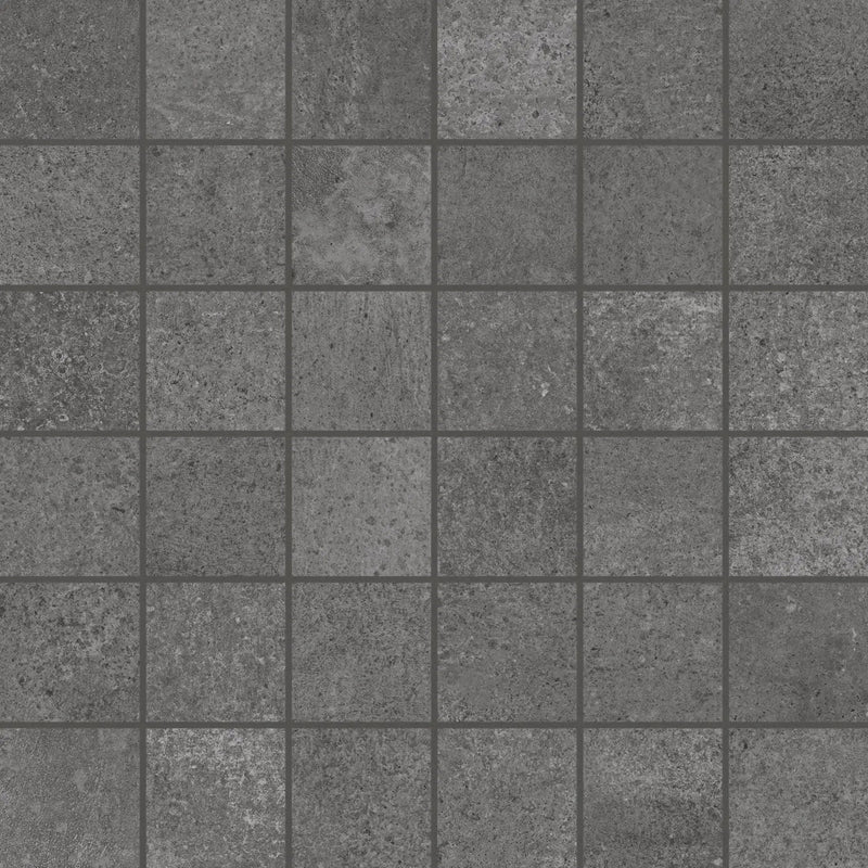 Made.in Liberty Black Mosaic A Concrete Look Porcelain Mosaics 12x12