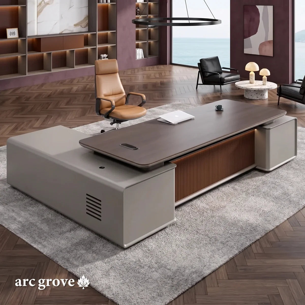 Magill · Modern L-Shaped Executive Desk