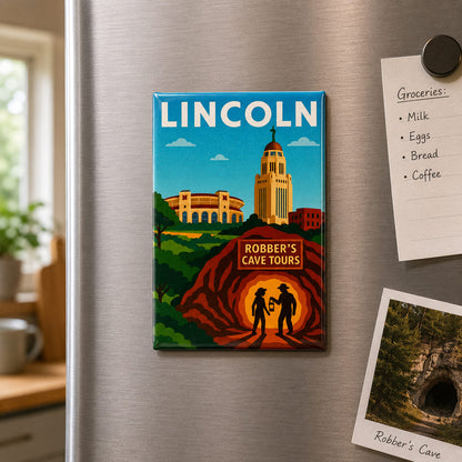 Lincoln Robber's Cave Magnet | 2 x 3 | Robber's Cave