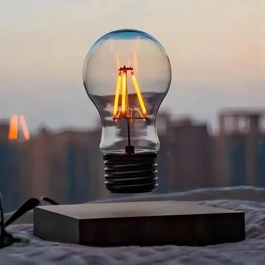 DecorBites™ Magnetic Levitation Lamp Creativity Floating Glass LED Bulb Home Office Desk Decoration Birthday Gift Table Novelty Night Light