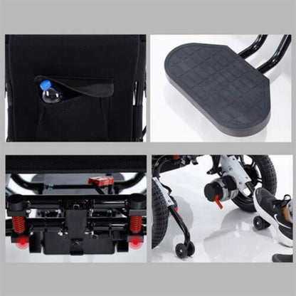 Maidesite 17.5-Inch Wide Seat Lightweight Electric Folding Wheelchair, 500W (SAK33689)