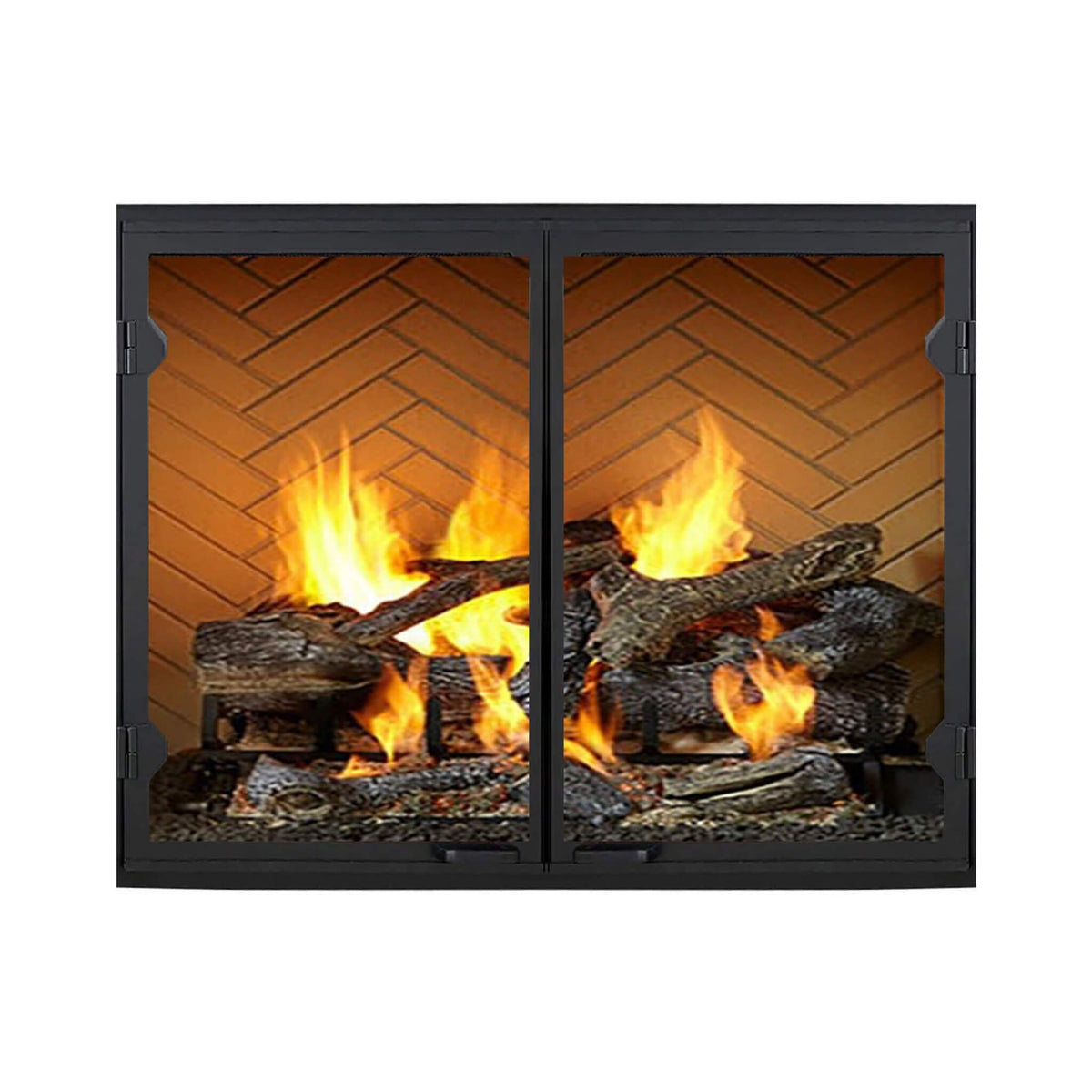 Majestic Biltmore 42-Inch Herringbone Pattern Open Wood Burning Fireplace [SB80HB] (SAK62149)