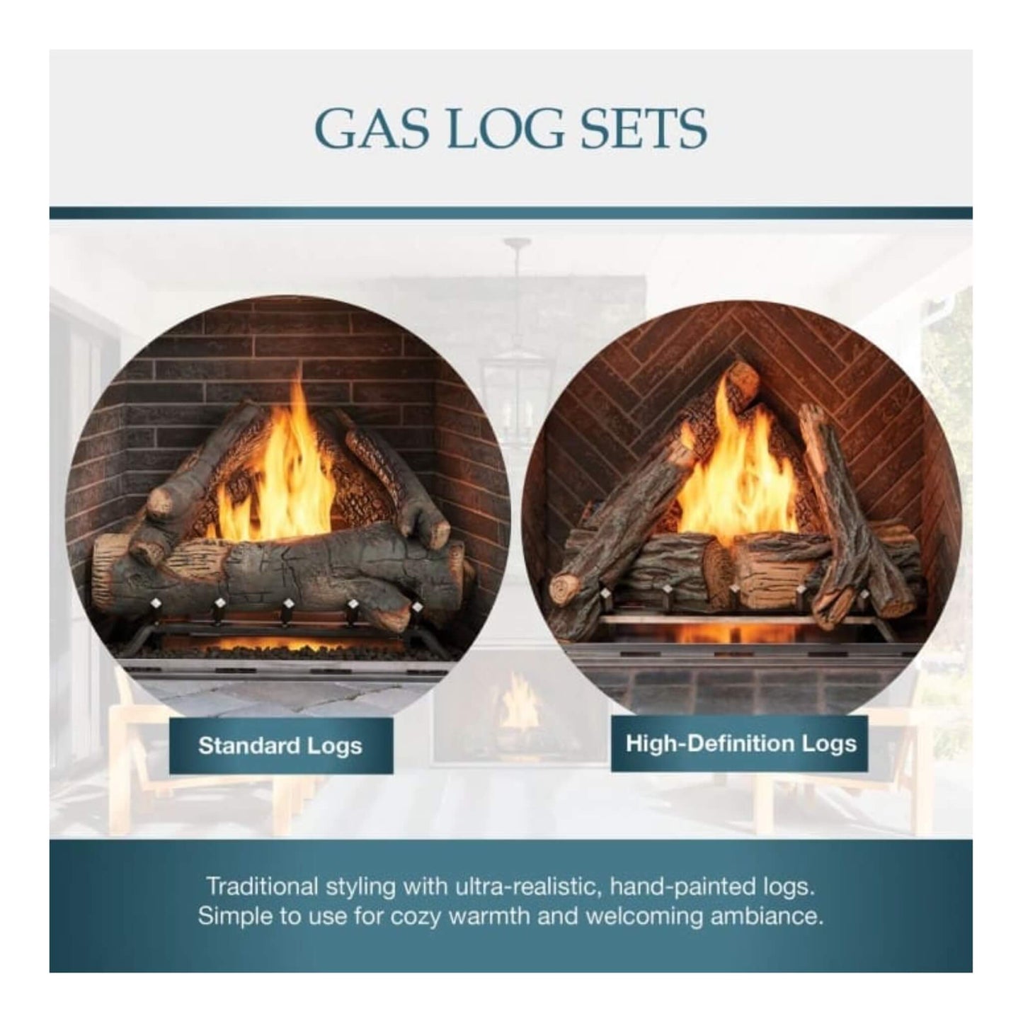 Majestic Courtyard 55K BTU 42" Traditional Outdoor Gas Fireplace With Stacked Concrete Refractory [ODCOUG-42TS] (SAK75312)