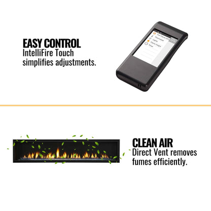 Majestic Echelon II 60-Inch Linear Direct Vent Fireplace [ECHEL60IN-C] (SAK57214)