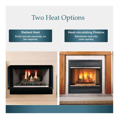 Majestic Sovereign 42-Inch Black Wood Burning Fireplace [SA42R/C] (SAK59347)