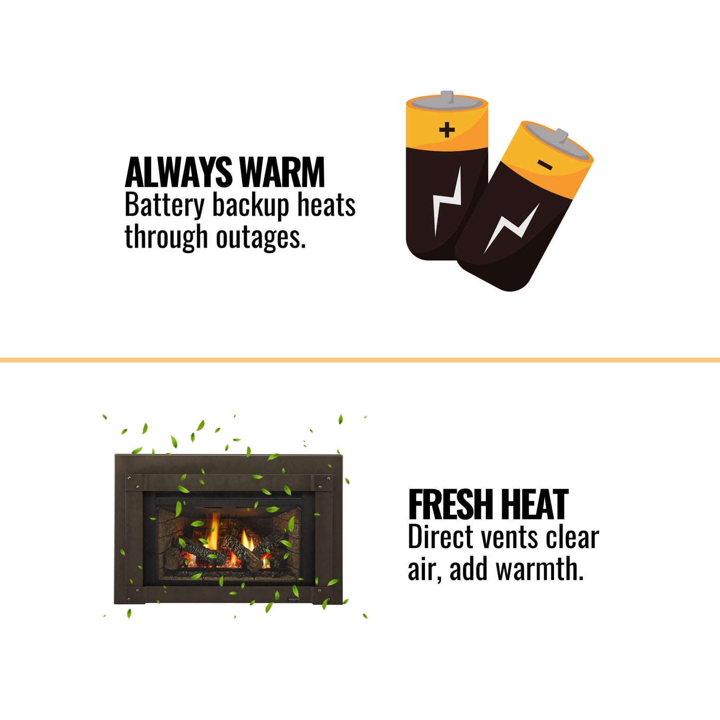 Majestic Trilliant 30" Direct Vent Gas Fireplace Insert [TRILLIANT30IN] (SAK51984)