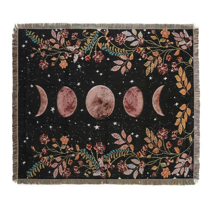 Mandala black geo tassel picnic mat and sofa cover living room blanket