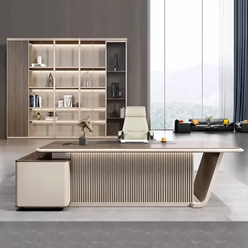 Mantell · Modern L-Shaped Executive Desk