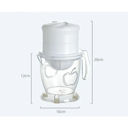 Manual white plastic fruit juice extractor kitchen watermelon juicer