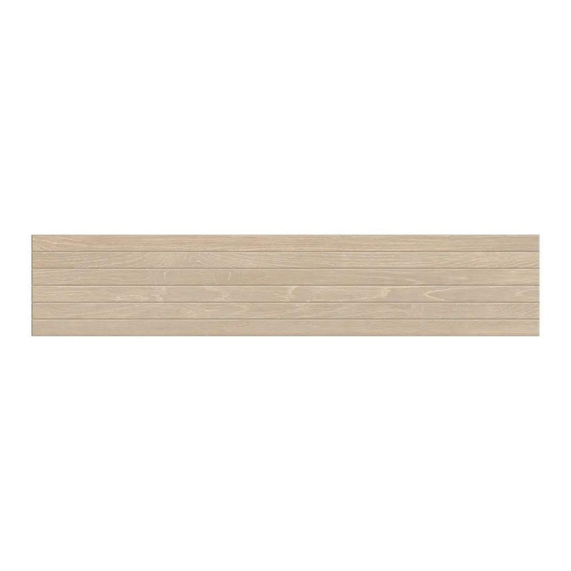 Areia Matte Groove Wood Look Porcelain Mosaics 8x40