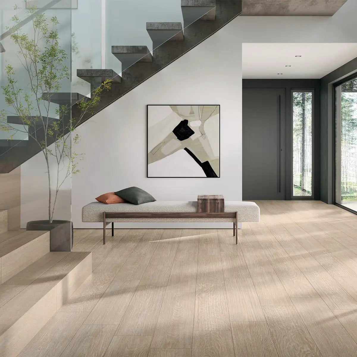Areia Rectified Field Wood Look Porcelain Tiles 8x40