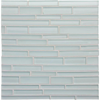 Marea Gloss/matte Interlocking Slides Glass Mosaics 12x12