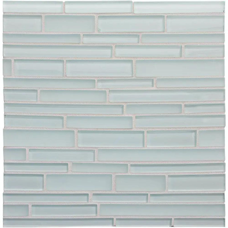 Marea Gloss/matte Interlocking Slides Glass Mosaics 12x12