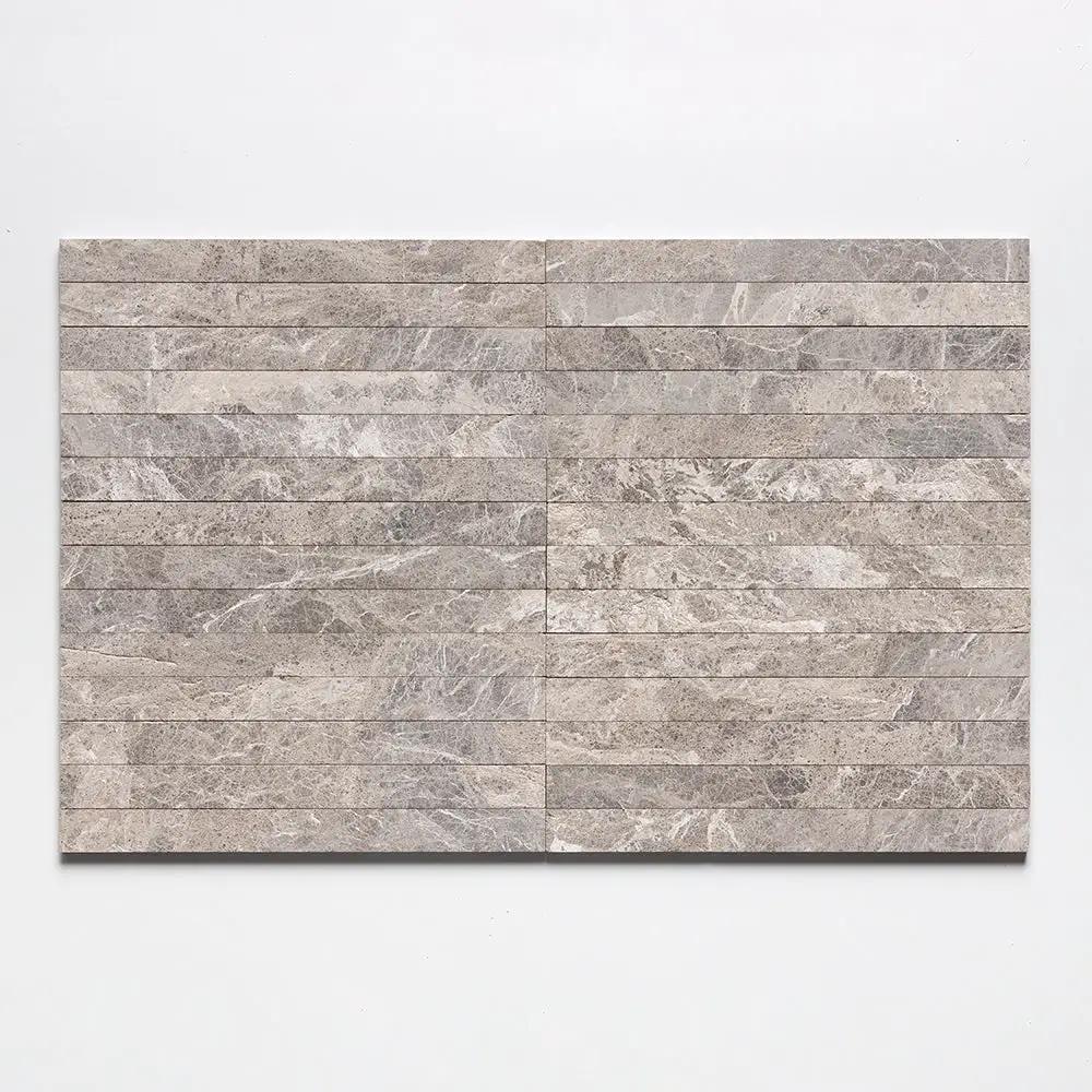 Iron Burgundy Fine Textured Plank Marble Tiles 1 9/16x18