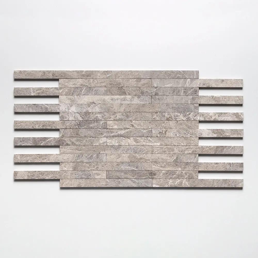 Iron Burgundy Fine Textured Plank Marble Tiles 1 9/16x18
