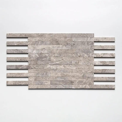 Iron Burgundy Fine Textured Plank Marble Tiles 1 9/16x18