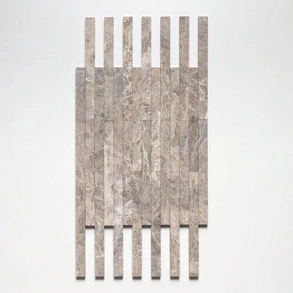 Iron Burgundy Fine Textured Plank Marble Tiles 1 9/16x18