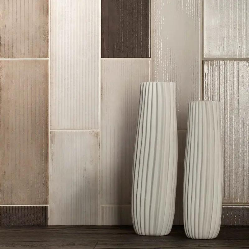 Marrone Glossy Ceramic Wall Decos 4x12