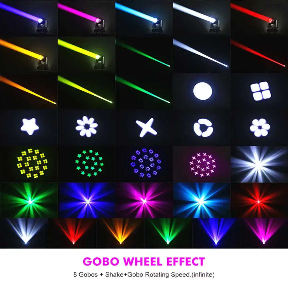 Matte black 150w mini led moving head stage light for party room