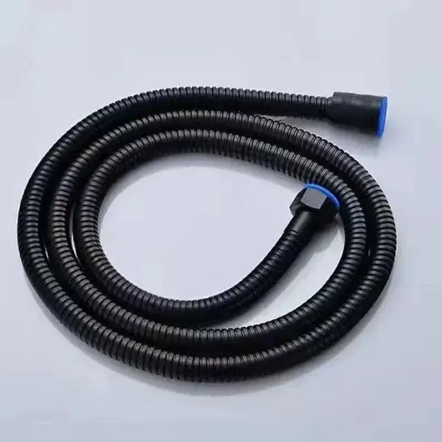 Matte black 5 mode high pressure shower head bathroom adjustable